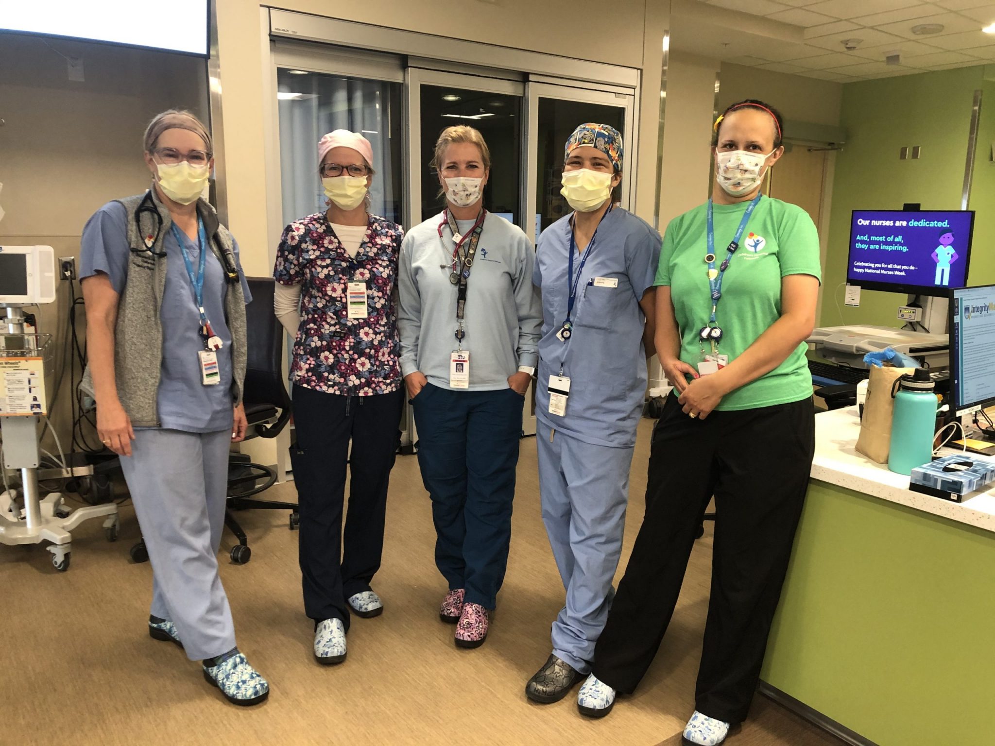 Childrens Hospital Health Practitionals Nurses in Crocs