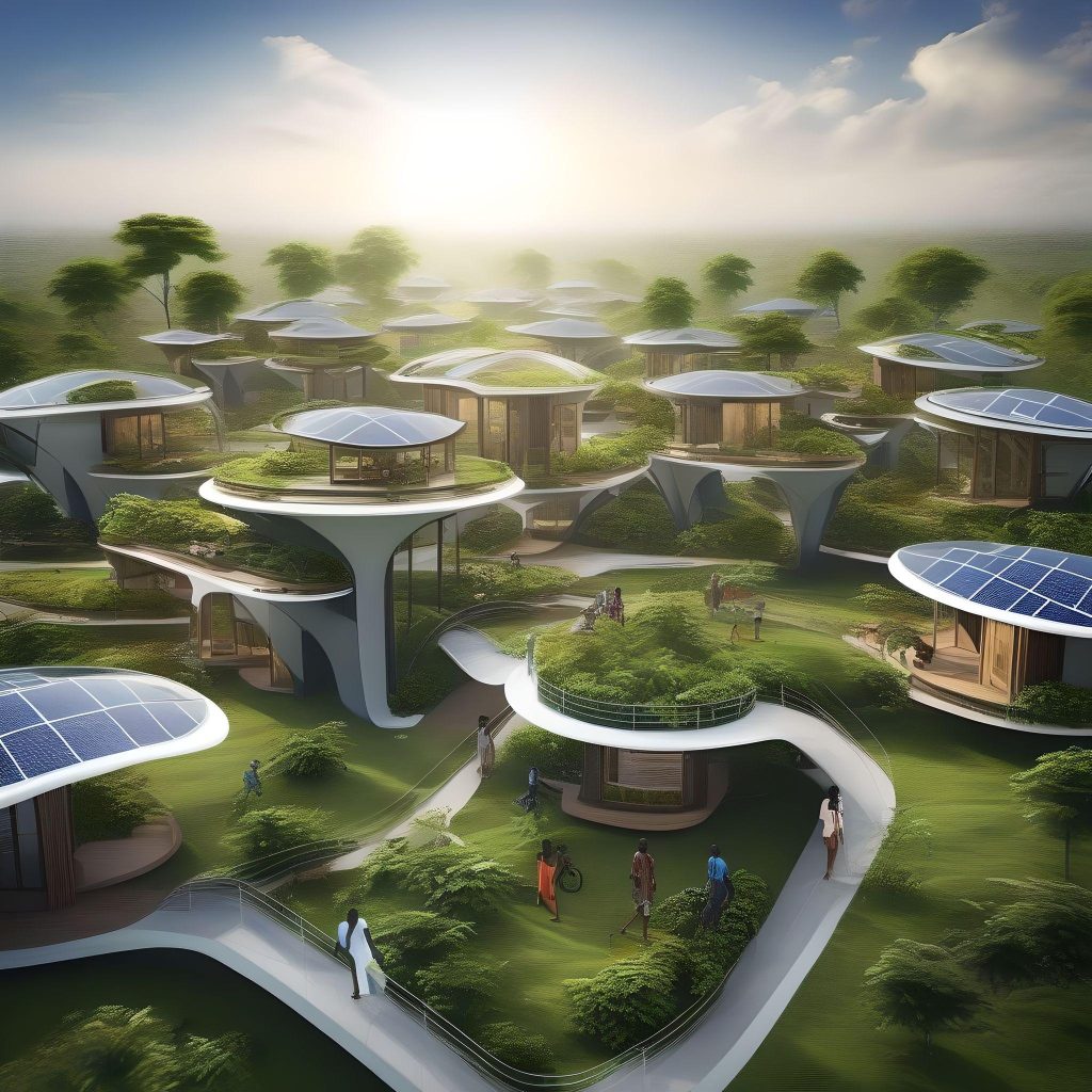 The Future of Sustainable Living in Nigeria Solar Panel Houses Green Area