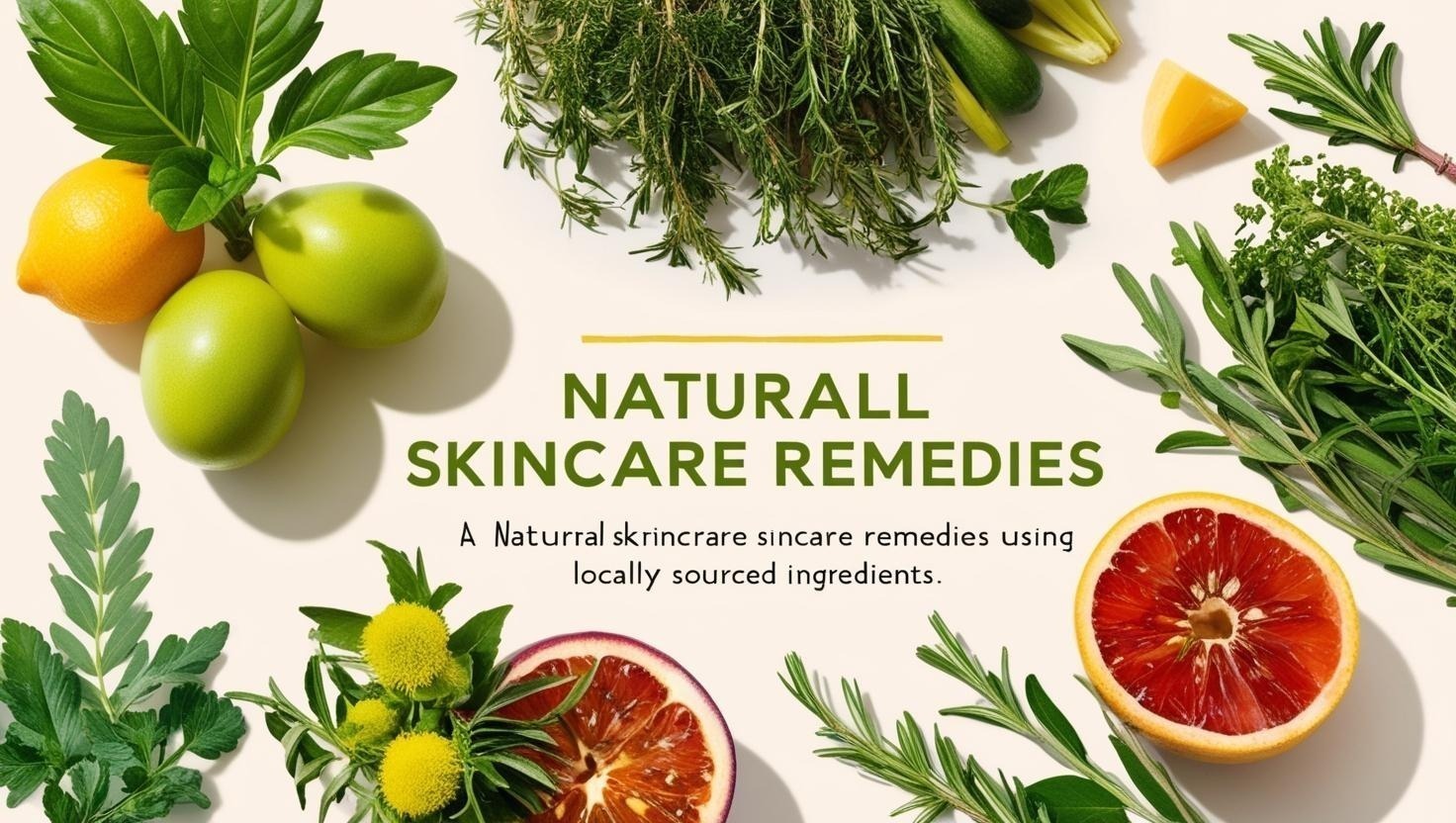 Natural Skincare Remedies Using Local Ingredients