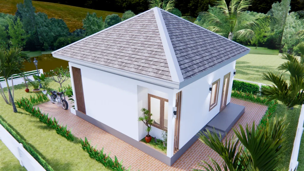 Small House Design 7x7 Meter 23x23 Feet One Bed 4 scaled 1